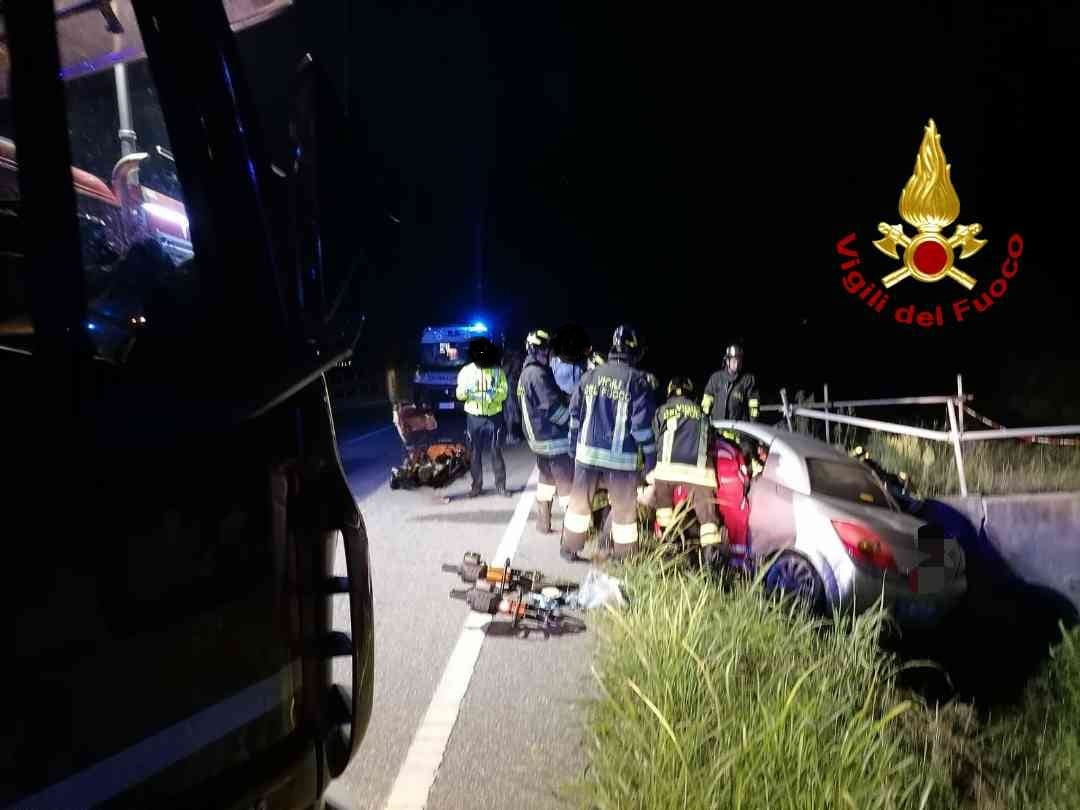 SAN GERMANO – Incidente stradale autonomo sulla SP11